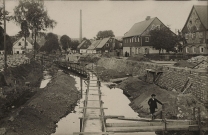 <p>Varnsdorf - regulace Mandavy, asi 1915</p>